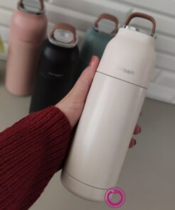 فلاسک دسته چرمی یان بن yan ben y-058 با حجم 350 میلی لیتر