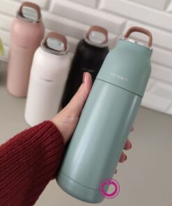 فلاسک دسته چرمی یان بن yan ben y-058 با حجم 350 میلی لیتر