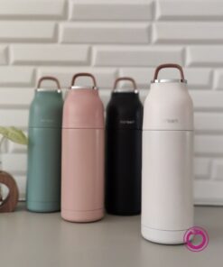 فلاسک دسته چرمی یان بن yan ben y-058 با حجم 350 میلی لیتر