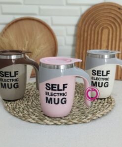 ماگ همزن دار درب دار self stirring mug