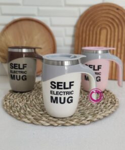 ماگ همزن دار درب دار self stirring mug