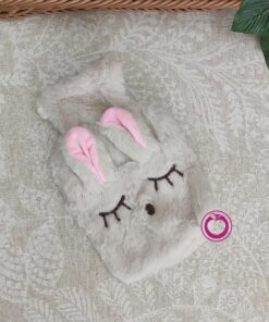 کیسه آبگرم پشمی طرح خرگوش کرمی چشم بسته